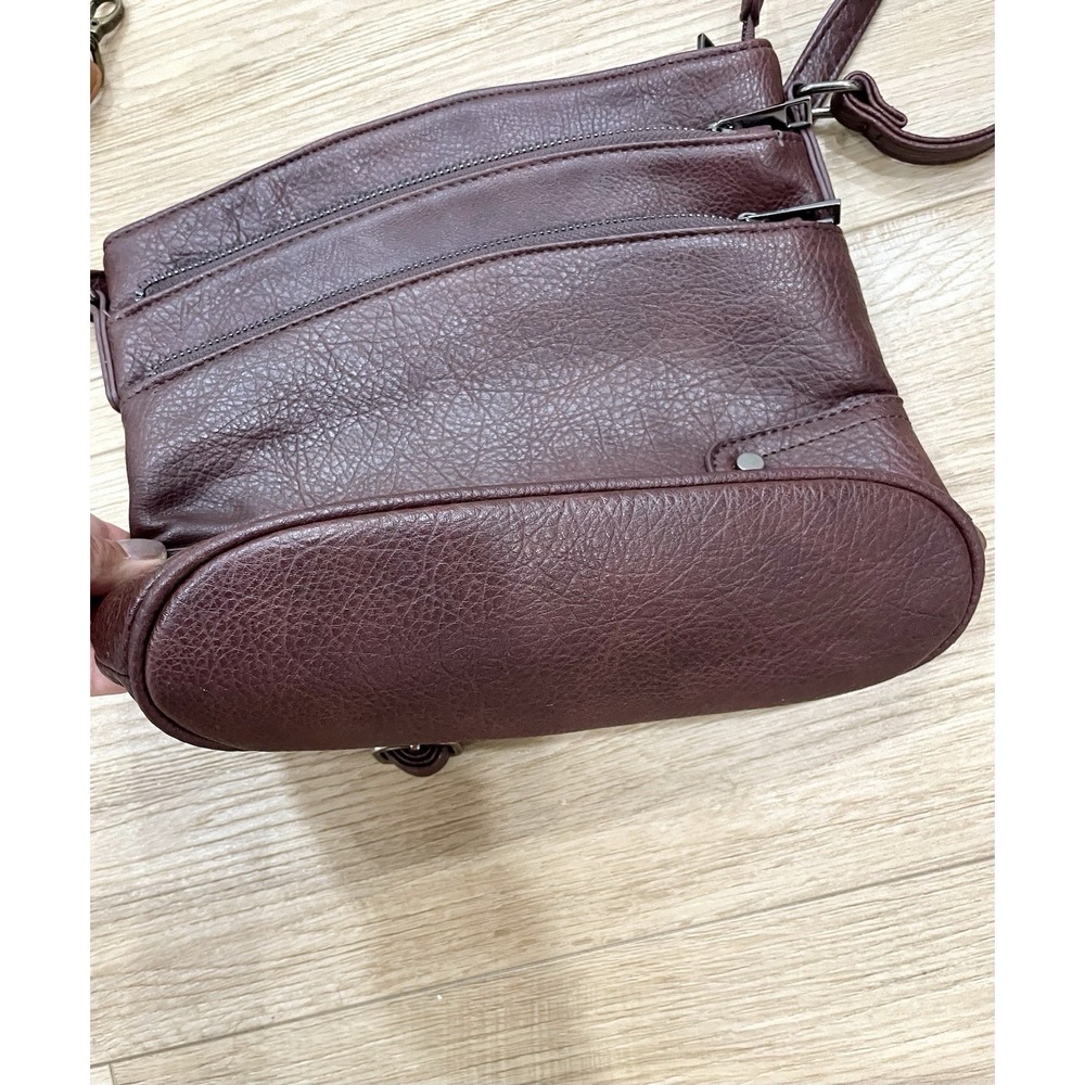 Thirty-One Plaid Wallet Volganik Rock Brown Crossbody Burgundy Bag 3-Pc Lot - Picture 10 of 16